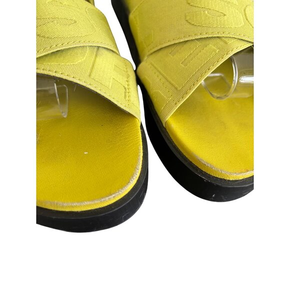 Sorel Womens Roaming Sport Slide Sandals Yellow Bolt & Black Casual Wear - Picture 9 of 15